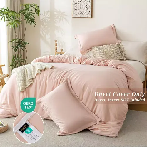 【Only 1 Gift Per Customer】【Random Color & Size】Lightweight Breathable Wrinkle-Free Brushed Microfiber  Bed Sheet Set  Twin, Bright White, Solid outdoorfun 5