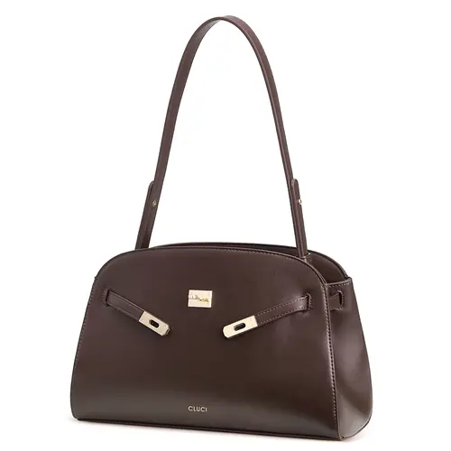 CLUCI Luxury Purses for Women, Water Repellent Shoulder Handbags with 2 Adjustable Straps, Vegan Leather Crossbody Bag