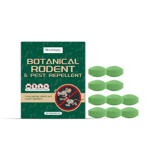 MoonSpry Rat Repellent Pills, Home & Warehouse Rodent Deterrent, Portable Anti-Chew Bait