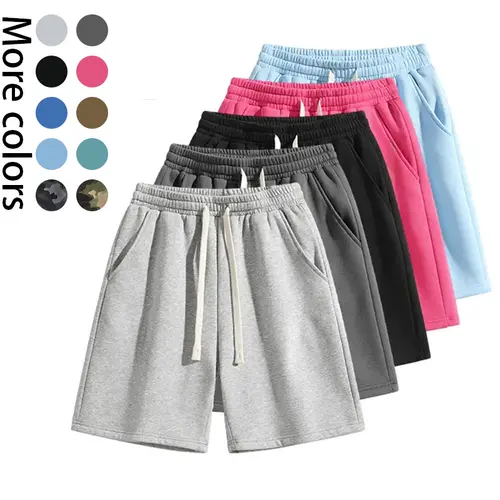 Men’s shorts, suitable for spring and summer wear. Solid-color casual shorts that are lightweight and comfortable, featuring drawstring belts for easy adjustment—suitable as a couple gift. Beige Activewear short shorts shorts for summer jorts for men