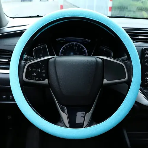 Silicone Steering Wheel Cover - 32cm Automotive Universal Fit Elastic Booster, Non-Slip Pressure Relief Precise Parking Protector, Steeringwheelcovers Vehicle Accessories-YY1,sohochic