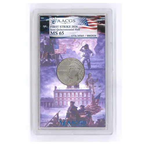 1776-2026 Liberty Semiquincentennial Half Dollar Graded MS65