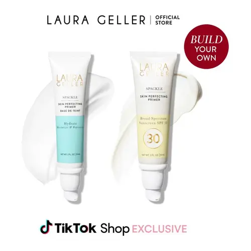 Laura Geller Build Your Own Spackle Skin Perfecting Primer Duos - Hydrating Formula with Aloe Vera & Vitamin E for Moisturizing and Nourishing Skin Hydrate Makeup