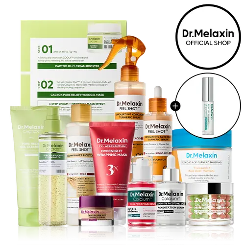 [Dr.Melaxin Live Exclusive Bundle] Glass Skin Reset Bundle | 12 Best-Selling Korean Skincare Essentials for Pores, Acne Marks, Dark Spots & Texture Care | Complete Glass Glow Routine for Smoother, Clearer & Radiant Skin
