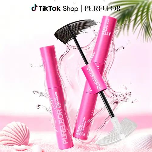 PURELEOR 72-Hour Strong Hold Liquid Lash Bond and Seal for Sensitive Adult Eyes - Beauty Products with Included Remover, Time-Saving for DIY Lash Cluster Application, Adults