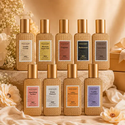 SCENT STAMP Unisex Fragrance Miniature Package Discovery Set - Long Lasting EDP, Vanilla Perfume, Multiple Sweet Gourmand Feels Date-Ready Scents, Designer Vibe Bundle, 0.68 fl.oz,back to school,sohochic