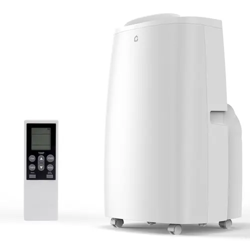 Garvee Ultra-Quiet Dual Hose 3-in-1 Portable Air Conditioner, 14,000 BTU Unit with Cooling, Heating & Dehumidifier, Comes with Sleep Mode, 24H Timer, Remote and Easy Window Kit, Fits Rooms up to 750 Sq Ft for Bedroom, Office and Garage
