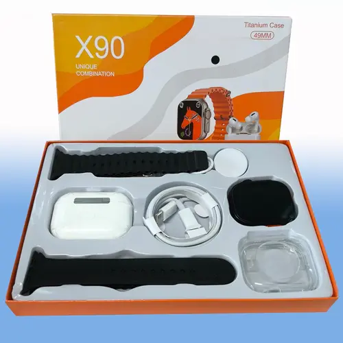 2026 Smartwatch Kit - Wearable Devices Tech Gadget with Bluetooth Headphones, Type-C Charging Cable, and Audio Support