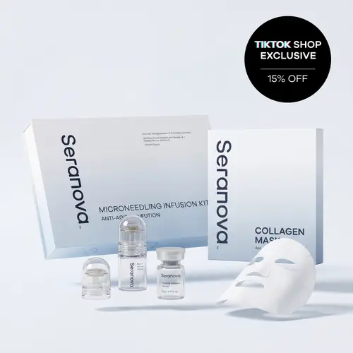 Renew & Radiate Duo: Seranova 3 Month Micro-Infusion System & Collagen Mask Bundle