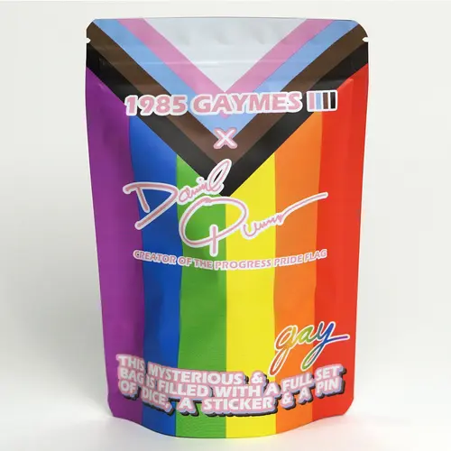 Pride Mystery Dice - 1985 Games x Daniel Quasar Collaboration - DnD Tabletop Game Accessory