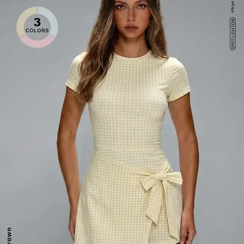 Summer New Sports Dress, Workout Dress, Exercise Dress, Active Dress, Slimming Anti-Exposure, Comfortable Soft Breathable Fabric, Running Fitness Yoga Tennis Skirt, Activewear Dress