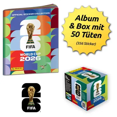 The Panini FIFA World Cup 2026 official sticker and soft cover album collection BOX and Classic / Pocket Tin NEW includes Kylian Mbappé, Jude Bellingham, Lamine Yamal, Erling Haaland, Vinícius Jr.