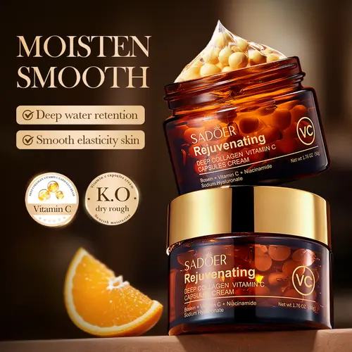 Brightening Moisturizing Cream | Collagen & Vitamin C Moisturizer | Advanced Radiant & Firming Formula | Deep Hydrating K-Beauty Facial Care for Glowing Skin