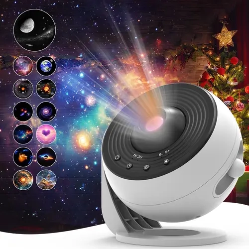 Galaxy Star Projector with 13 Space Movies, High Definition, Rotating Function, Perfect for Home Entertainment and Kids' Fun, Starlight Projector, Rotation Star Projector
