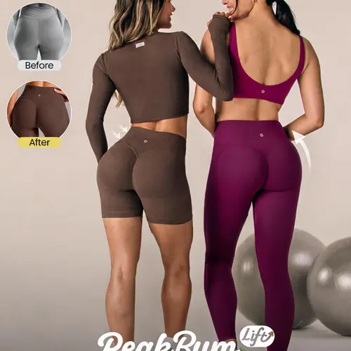 GLOWMODE FeatherFit Sculpt Butt Lifting Collection Leggings/Shorts With Side Pockets Training Running Workout Gym Fitness Wear