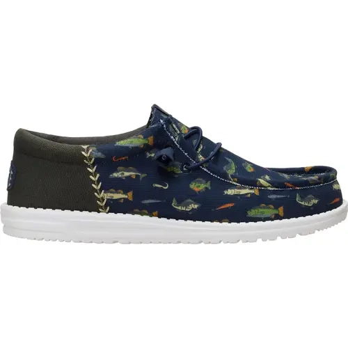 HEYDUDE Wally Funk Fishing - Comfortable Slip on Shoes for Men