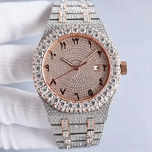 Masterpiece of Precision: Diamond Watch with High-End Quality & Waterproof Reliability