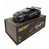 Halloween Black Racing Car Digital Alarm Clock - Premium Die-Cast Metal Alloy Shell Electronic Clock, LED Display, Tail Lights, Wireless Remote, Snooze, USB Port, Room Stuff for Boys, Room Gadgets, Father's Day Gift Home Decor,sohochic