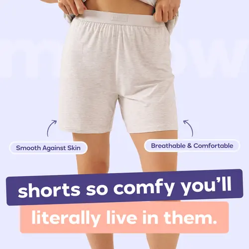 Mellow Sleep | Cooling DreamShorts (SHORTS ONLY), Breathable Summer Sleepwear & Cooling Loungewear, MellowSoft Stretch Fabric