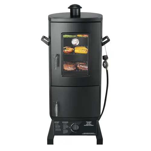 MAISON BACKYARDS Vertical Wood Barbecue Smoker Grill Bbq Pit Set - Sturdy Alloy Steel Construction, Grill Cover, 3 Removable Shelves, Temperature Control (Spring Glow Up Collection),sohochic