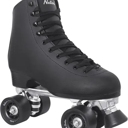 Nattork Women's PU Leather High-Top Quad Roller Skates - Adult Beginner Skates with Grip PU Wheels, Durable, Stable, Indoor-Outdoor Universal for Daily Skating & Recreation, Pu Leather Rollerskates