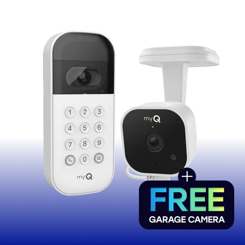 myQ Smart Garage Video Keypad + Smart Garage Camera Bundle
