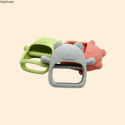 Bear Silicone Teether Chew Toy