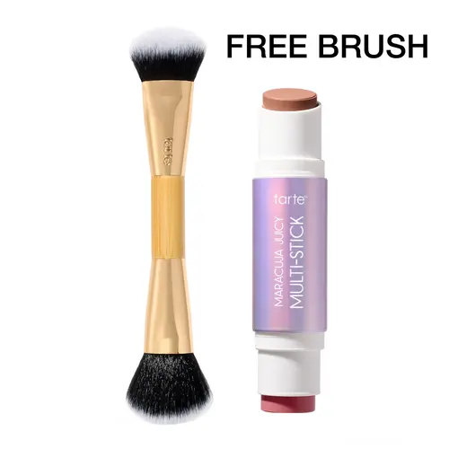 tarte maracuja juicy multi-stick + brush - double-ended cream blush & bronzer stick