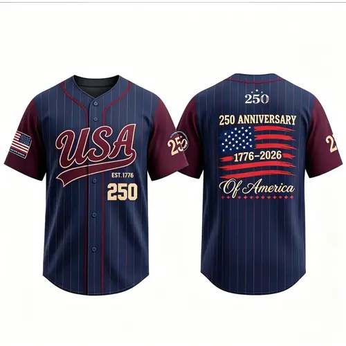 Patriotic 4th of July Shirt| Baseball Jersey|  Baseball Mom & Dad Gift| 250th Anniversary Gifts| Retirement Jersey#TikTokMadeMeBuyIt#USA250#PatrioticEagle#1776To2026#Independence Day#AmericanPride#250th Anniversary#PatrioticTee