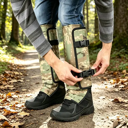 Unisex Adjustable Outdoor Snake-Resistant Leg Gaiters, Abrasion-Resistant Durable Fabric Sporty Protective Gear for Hunting, Hiking,summerwins,father'sdaygifts,campingessentials,campinggear,camping essentials,sohochic