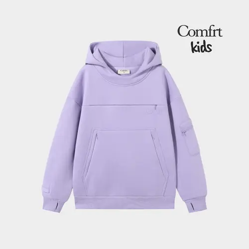 Comfrt | Kid Snak Hoodie | Kids Hoodie With Snack Pockets Lined Fleece Hoodie