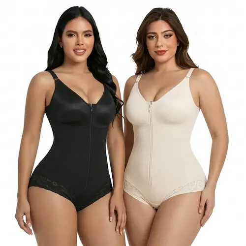 YIANNA 2 Piece Overbust Fajas Colombianas Shapewear for Women Tummy Control Brief Shaper