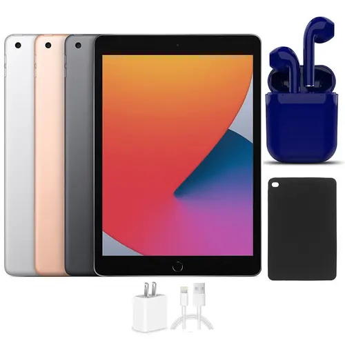 Refurbished Apple iPad 10.2-Inch 32GB-128GB, Wifi Only, All Colors Bundled! (Good)