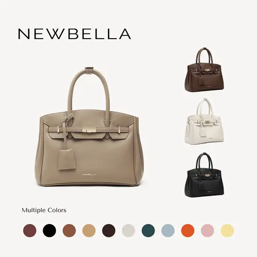 NEWBELLA Miranda S Compact PU Leather Tote Bag with Organizer and Adjustable Crossbody Strap for Errands and Everyday Use #sohoch