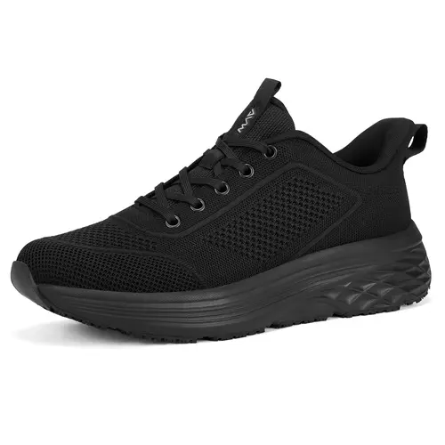 Men's Non-Slip Chef Work Shoes—Water & Stain Resistant Walking Sneakers,Easy Slip-On for Gent's Food Service & Casual Wear,shoes for back to school,back to school shoes,sohochic