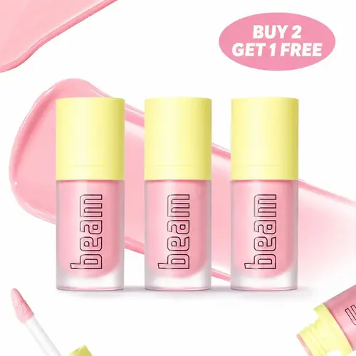[Made by Mitchell] Beam Lip Gloss * 3pcs ,Glossy Hydrating Lip Shine, Soft & Plump Looking Lips, Moisturizing