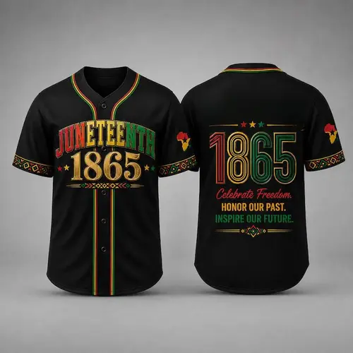 Juneteenth 1865 Baseball Jersey, All Print Baseball Jersey, Black History Juneteenth Freedom Gift, Casual Freedom Jersey # TikTokMadeMeBuyIt # Juneteenth1865 # 1865FreedomDay # AfricanHeritage # FreedomPride # JuneteenthAnniversary # Baseball Jerse