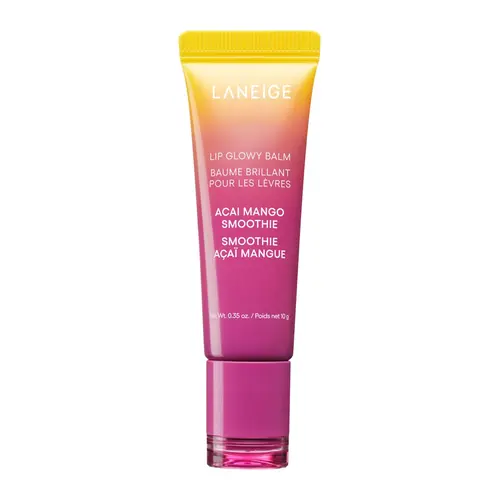 LANEIGE Lip Glowy Balm Acai Mango, Hydrating and Glossy Tinted Lip Care with Shea Butter, Korean Skincare
