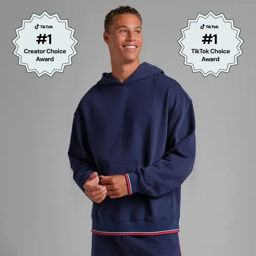 Comfrt | Laid Back Halo Lightweight Hoodie | Sporty Mega Fit Fleece Summer Pullover Hoodie