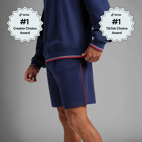 Comfrt | Laid Back Halo Lightweight 7 Inch Short | Athletic Oversized Fleece Shorts With Pockets, World Cup Inspired