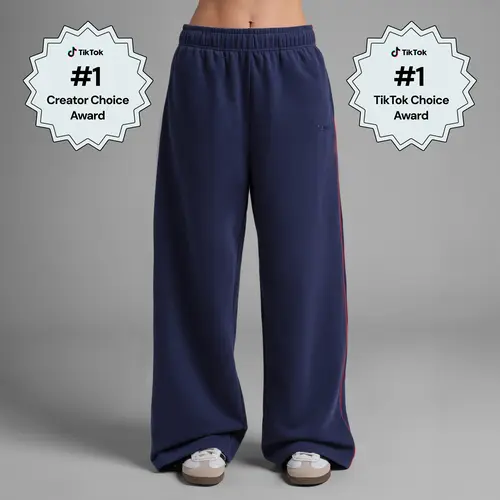 Comfrt | Laid Back Halo Lightweight Wide Leg Sweatpant | Oversized Fit Wideleg Sweatpants Adjustable Baggy Bottoms