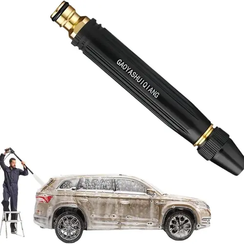 Metal Heavy-Duty High-Pressure Anti-Leakage Car Wash Hose Sprayer Nozzle - 3 Adjustable Spray Modes Car Wash Accessory for Garden Watering, Floor Rinsing, Car Wash Accessories