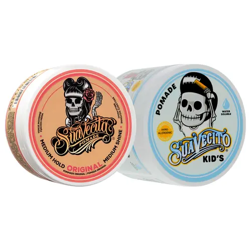 Mama & Me Haircare Bundle - Suavecita Pomade + Kids Pomade, Water-Based, Non-Greasy, Gentle, Non-Toxic, Hydro-Allergenic, All-Day Hold for Children