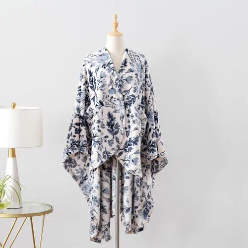Berkshire Velvetsoft Watercolor Meadow Wearable Throw
