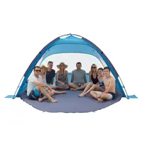 VEVOR 8-Person Pyramid Tent Sun Shelter, UPF 50+ Sun Protection, Portable Lightweight Canopy for Camping/Beaches, Sand-Pocket Anchor, Corrosion-Resistant Bags, Detachable Design, Quick Setup Saves Precious Beach Time, with Carrying Bag#SohoChic