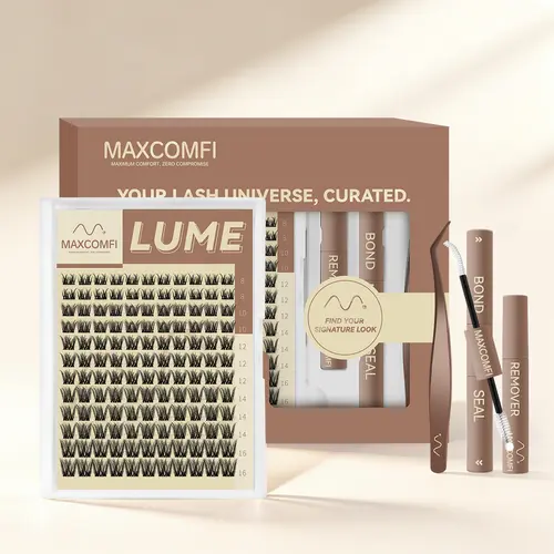 LUME | MAXCOMFI DD Curl Cluster 2.0 Multi-Pack | Layered Lash Clusters | Vampire Lashes Medium  Lashes Clusters Waterproof Cryproof  Longlasting Party Mother Gifts