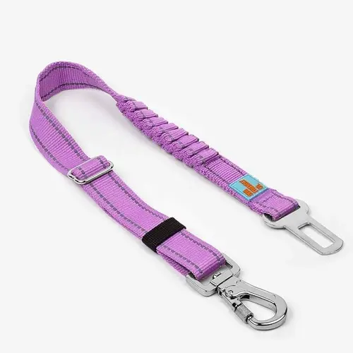 Dog Car Seat Belt - Anti-Shock Bungee Safety Tether with Adjustable Harness Clip, Safety Lock, Heavy Duty Harnesses, Vehicle Travel Compatible with Most Cars, 41-58cm Length, Dog-Friendly Design