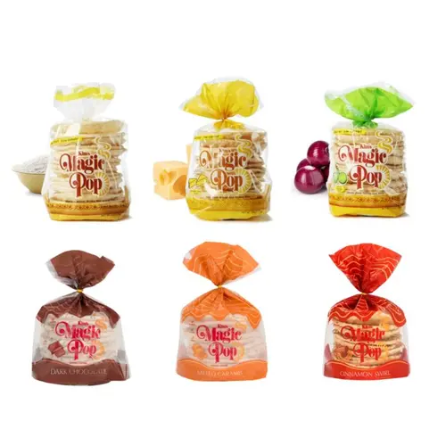 Kim’s Magic Pop Sweet & Savory Variety 6-Pack [Snack Crispy Crunchy, all natural snack]