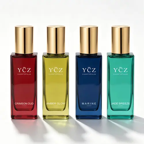 [YCZ] Luxury Men's 4-Scent Fragrance Set - Citrus, Fruity Long-Lasting Eau de Parfum, Multi-Vial Fragrance Collection Gift Box for Date, Daily Wear, Fragrance Sets, Travel Size,back to school,sohochic