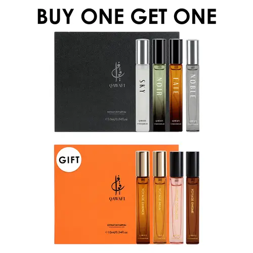 [BOGO] Men’s Perfume Luxe Discovery Set | Citrus,Cardamom,Sandalwood & Darjeeling Tea | Extrait De Parfum 4x10ml | 8H+ Long Lasting | Office,Date Night & Daily Wear